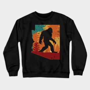 Bigfoot Retro Vintage Sasquatch Arizona Crewneck Sweatshirt